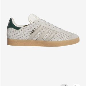 Adidas Original Gazelle Perforated Suede Collegiate Green/Wonder Beige W8.5 M7.5